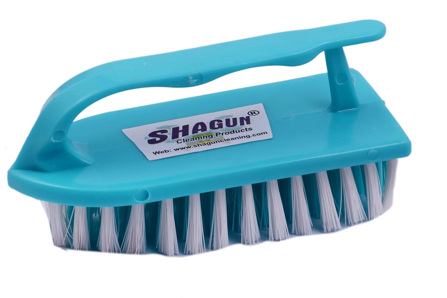 SHAGUN Premium Scrub Brush with Handle | Stiff Bristles for Tough Stains | Multipurpose Cleaning Brush for Clothes, Bathroom & Kitchen